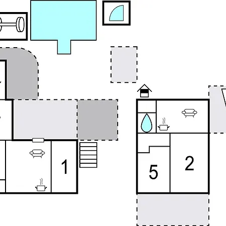 Cozy In Okrug Gornji With Sauna 度假居